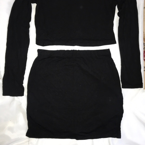 3/$28 High Neck Crop Top + Matching Set with Mini Shirt - Picture 4 of 4